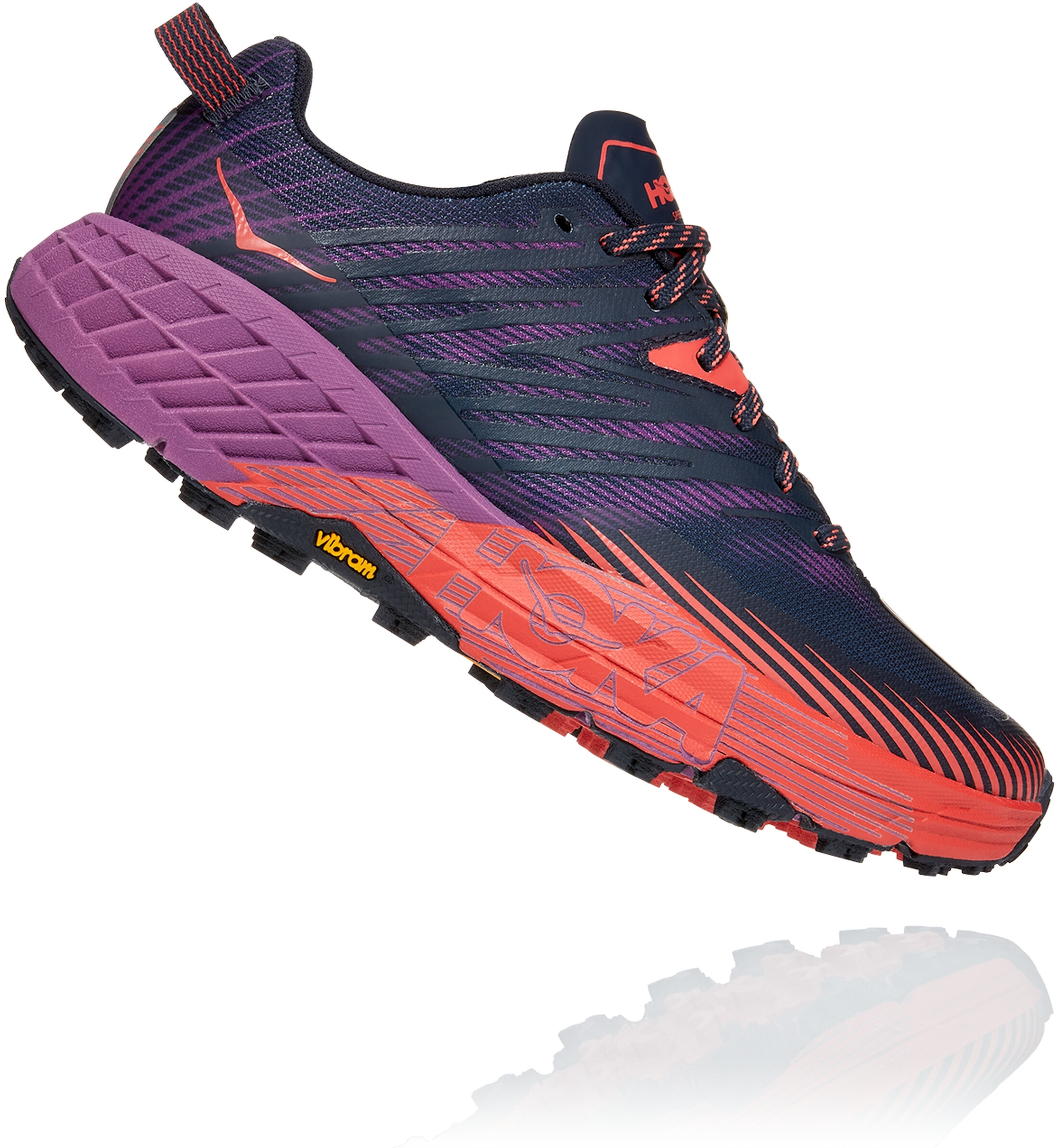 Hoka One One Speedgoat 4 Shoes Women outer space/hot coral at bikester ...